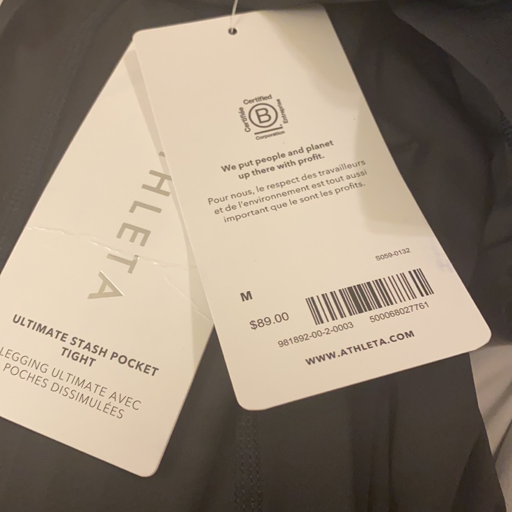 Athleta Ultimate Stash Pocket Tight // Black #981892 - Picture 7 of 10